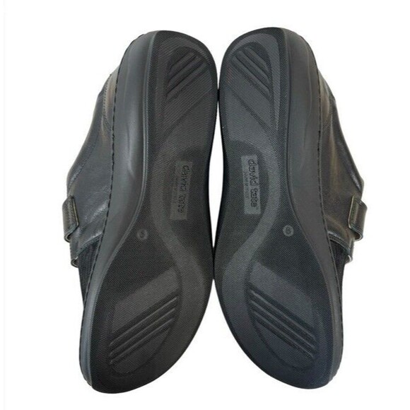 David Tate Evita Leather Fabric Hook & Loop Comfort Shoes Black Soft Size 9 New - Picture 7 of 8